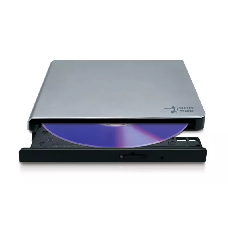 Hitachi-LG GP57ES40 gravador de DVD portátil slim, USB 2.0, prateado
