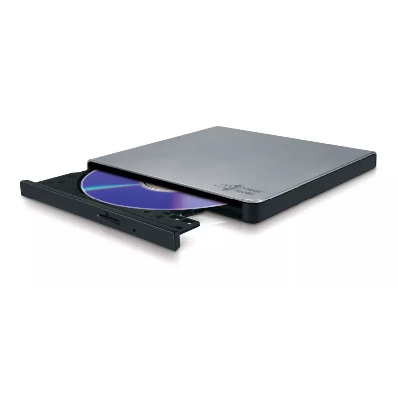 Hitachi-LG GP57ES40 gravador de DVD portátil slim, USB 2.0, prateado