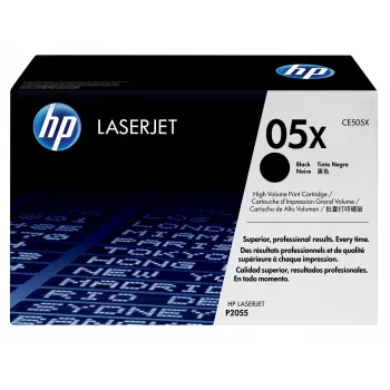 HP 05X Toner original LaserJet preto de alto rendimento, 6500 páginas, Preto, 1 unid.