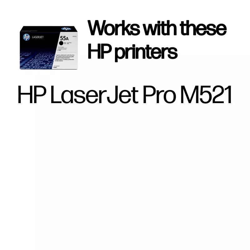 HP 55A Toner original LaserJet preto, 6000 páginas, preto, 1 unid.