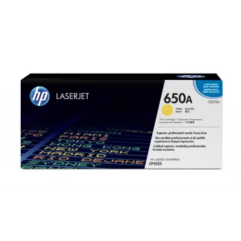 Toner HP Cartridge N.º 650A HP650A HP 650A 13000 páginas amarelo
