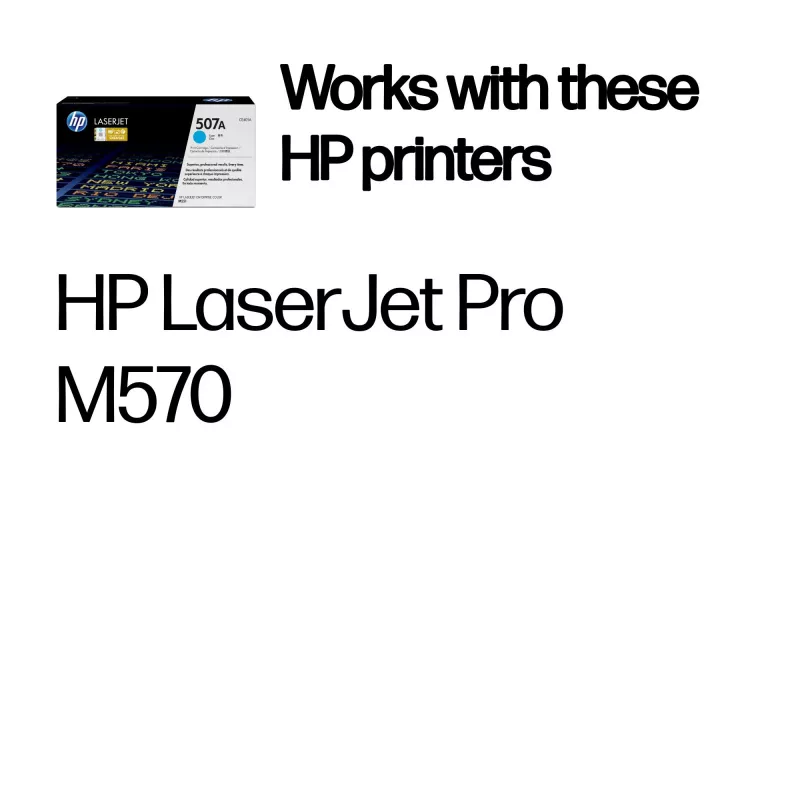 Toner original HP 507A LaserJet ciano, 6000 páginas, ciano, 1 unid.