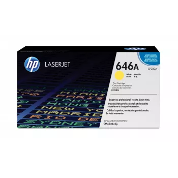 Toner original HP 646A LaserJet amarelo