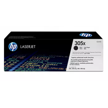 Toner original HP 305X LaserJet preto de alto rendimento