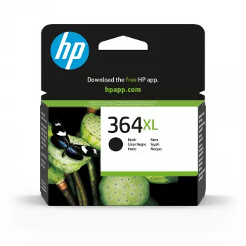 Tinteiro original HP 364XL preto, alto rendimento