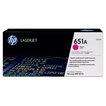 Toner original HP 651A LaserJet magenta, 16000 páginas, magenta, 1 unid.
