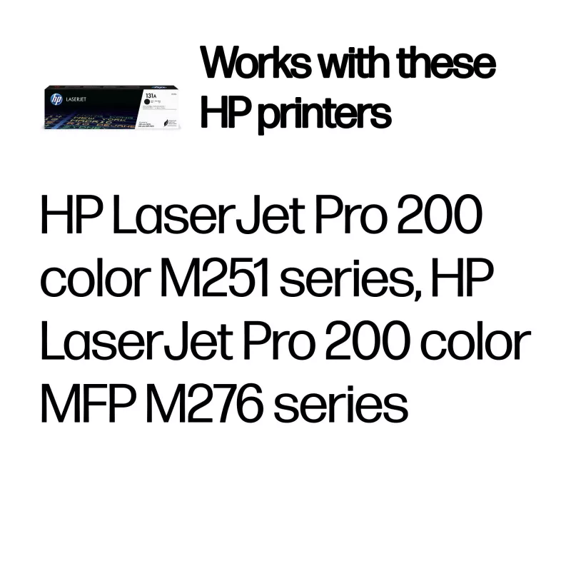 Toner HP Cartridge N.º 131A preto CF210A 1500 páginas