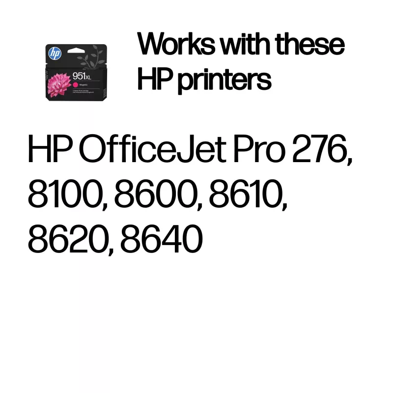 Tinteiro original HP 951XL de alto rendimento, magenta, 1 unid., 1500 páginas