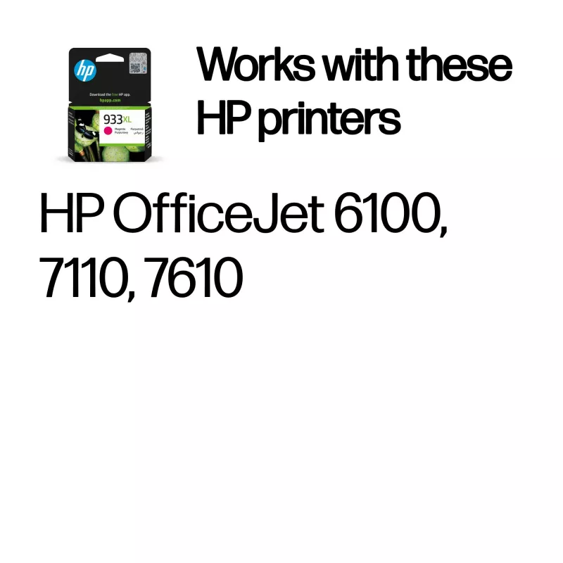 Tinteiro original HP 933XL de alto rendimento magenta