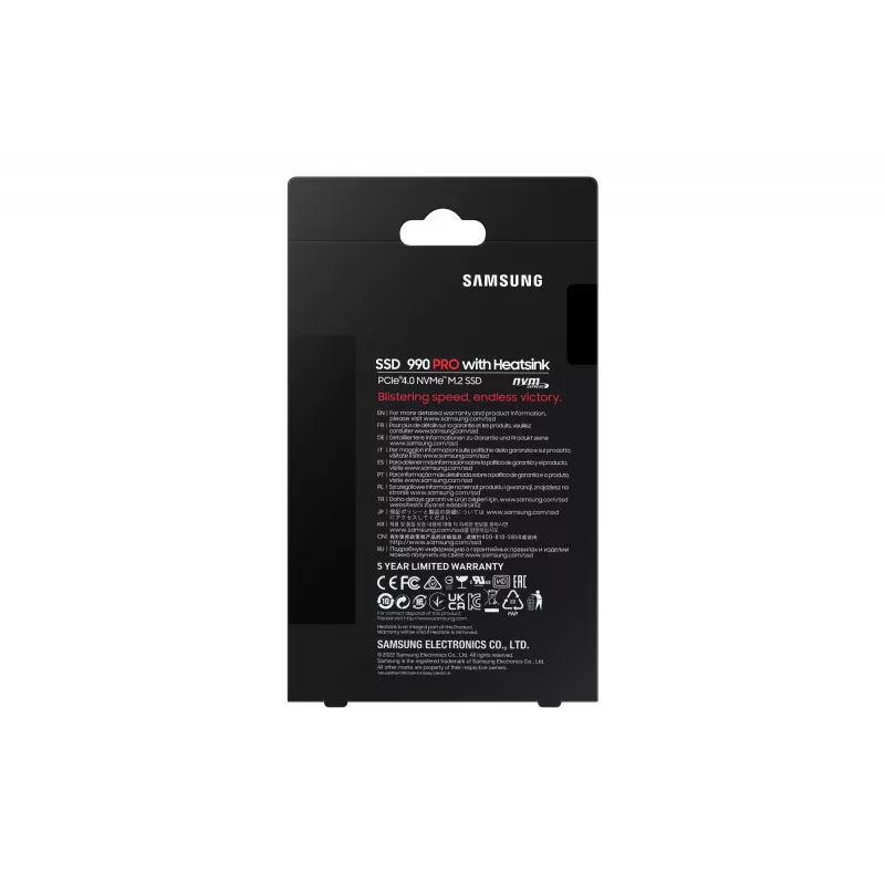 Disco SSD Samsung 990 Pro 4 TB M.2 PCI Express 4.0 NVMe V-NAND TLC