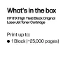 Toner original HP 81X LaserJet preto de alto rendimento, 25000 páginas, preto, 1 unid.