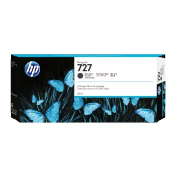 Tinteiro HP 727 300 ml DesignJet preto mate