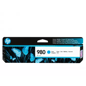 Tinteiro original HP 980, ciano, 1 unid., 6600 páginas