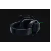 Headset gaming com fios Razer BlackShark V2 X — binaural, 3,5 mm, 32 Ω, 100 dB, microfone articulado com cancelamento de ruído, cabo de 1,3 m, verde/preto