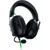 Headset gaming com fios Razer BlackShark V2 X — binaural, 3,5 mm, 32 Ω, 100 dB, microfone articulado com cancelamento de ruído, cabo de 1,3 m, verde/preto