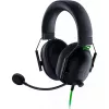 Headset gaming com fios Razer BlackShark V2 X — binaural, 3,5 mm, 32 Ω, 100 dB, microfone articulado com cancelamento de ruído, cabo de 1,3 m, verde/preto