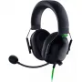 Headset gaming com fios Razer BlackShark V2 X — binaural, 3,5 mm, 32 Ω, 100 dB, microfone articulado com cancelamento de ruído, cabo de 1,3 m, verde/preto