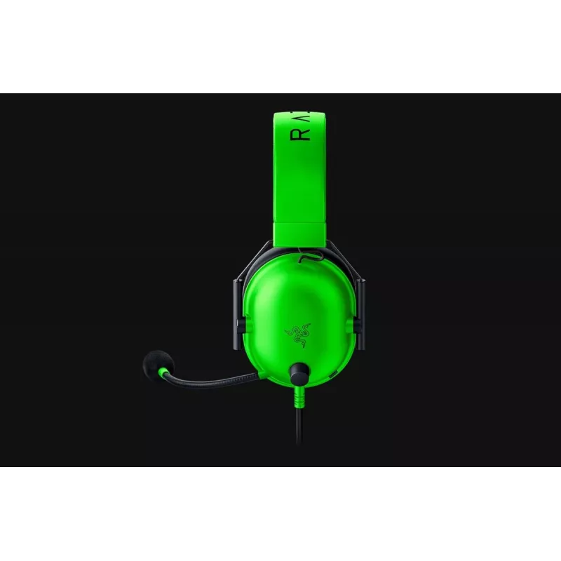 Headset gaming com fios Razer BlackShark V2 X — circumaural, 3,5 mm, cabo de 1,3 m, drivers TriForce, som surround virtual