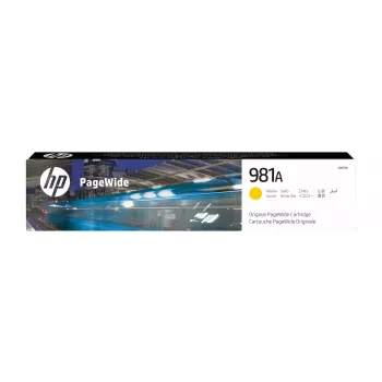 Tinteiro original HP 981A amarelo PageWide, amarelo, 1 unid., 6000 páginas