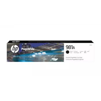 Tinteiro original HP 981A preto PageWide, preto, 1 unid., 6000 páginas