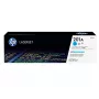 Toner original HP 201A ciano LaserJet. Rendimento de toner colorido: 1330 páginas, cores de impressão: ciano, quantidade por embalagem: 1 unid.