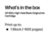 Tinteiro original HP 62XL de alta capacidade, preto, 1 unid., 600 páginas