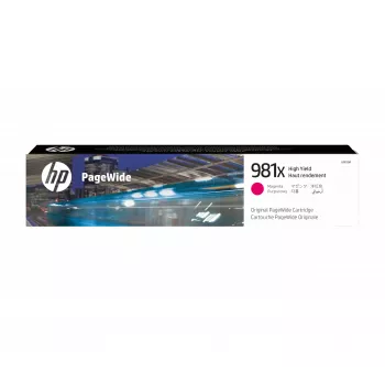 HP 981X Cartucho Original PageWide de alto rendimento magenta