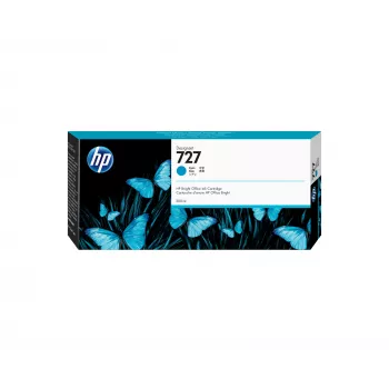 Tinteiro HP 727 300 ml ciano DesignJet, compatibilidade: HP DesignJet T1530, T2530, T930