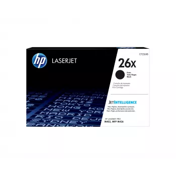 HP 26X Toner Original LaserJet de alto rendimento preto, 9000 páginas, preto, 1 unid.