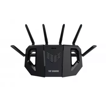 Router sem fios ASUS TUF Gaming BE6500 (TUF-BE6500) 2,5 Gigabit Ethernet Banda dupla (2,4 GHz / 5 GHz) Preto