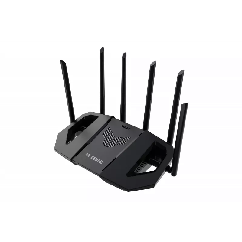 Router sem fios ASUS TUF Gaming BE6500 (TUF-BE6500) 2,5 Gigabit Ethernet Banda dupla (2,4 GHz / 5 GHz) Preto