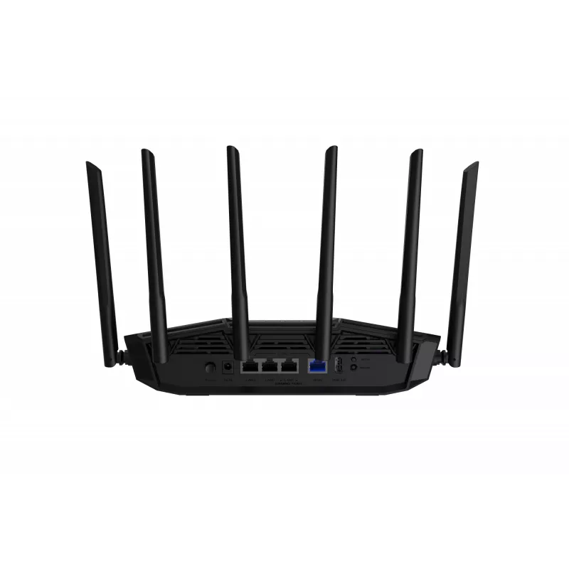 Router sem fios ASUS TUF Gaming BE6500 (TUF-BE6500) 2,5 Gigabit Ethernet Banda dupla (2,4 GHz / 5 GHz) Preto
