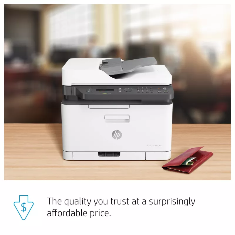 HP Color Laser MFP 179fnw, Laser, Impressão a cores, 600 x 600 DPI, A4, Impressão direta, Preto, Branco