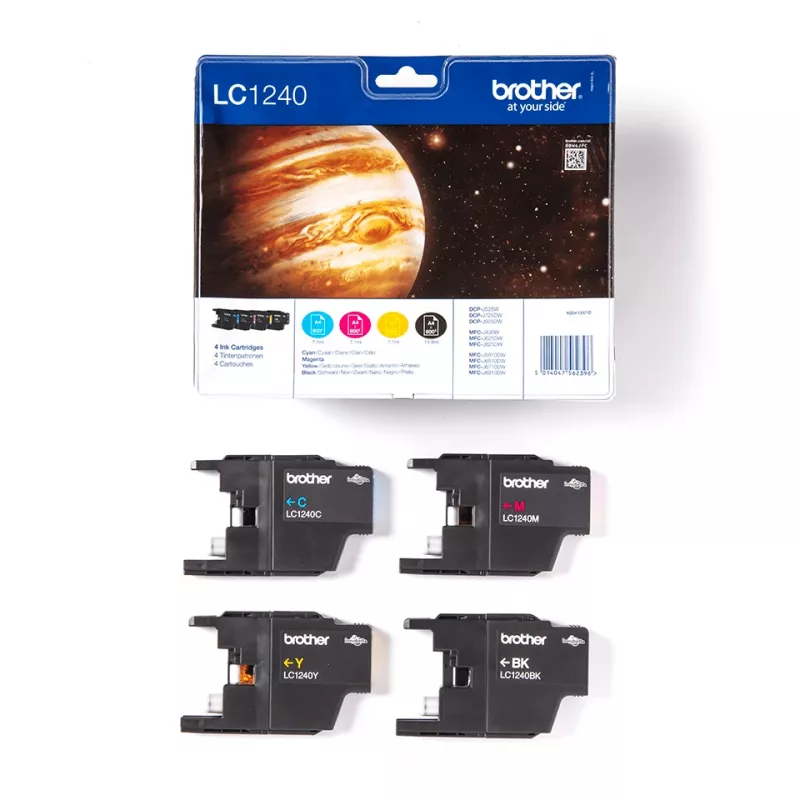 Pack de cartuchos de tinta Brother: Ciano / Magenta / Amarelo / Preto