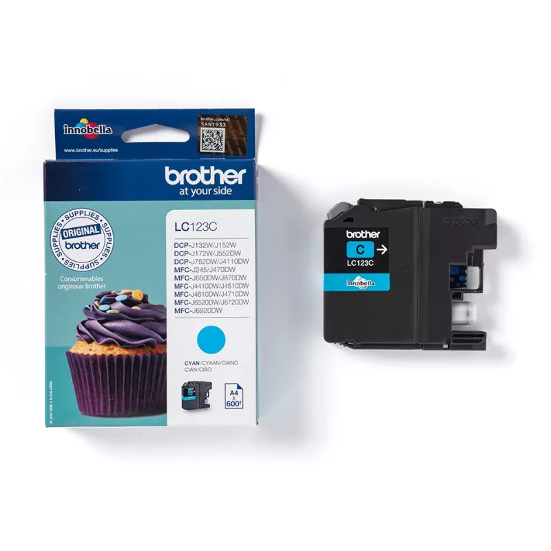 Brother LC123C tinteiro 1 unid. original ciano
