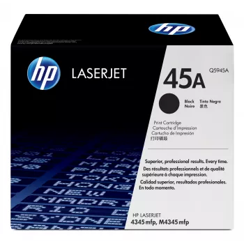 HP 45A toner original LaserJet preto, 18.000 páginas, preto, 1 unid.