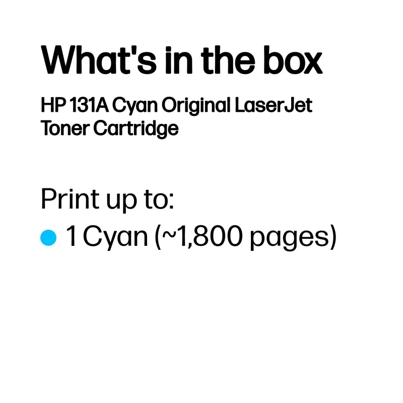HP 131A ciano toner original LaserJet