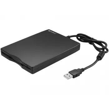 Sandberg unidade de disquete USB, unidade de disquete externa, USB 2.0, 360 rpm, 102 mm, 140 mm, 17 mm