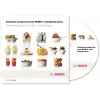 Bosch Styline robot de cozinha 900 W 3,9 L aço inoxidável, branco