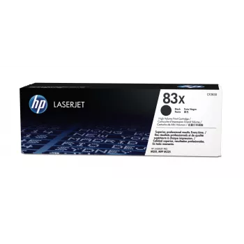 HP 83X preto toner original LaserJet de alta capacidade, 2200 páginas, preto, 1 unid.