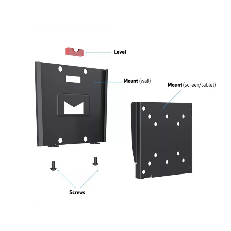 Suporte de parede Multibrackets M VESA I preto 50x50 75x75 100x100