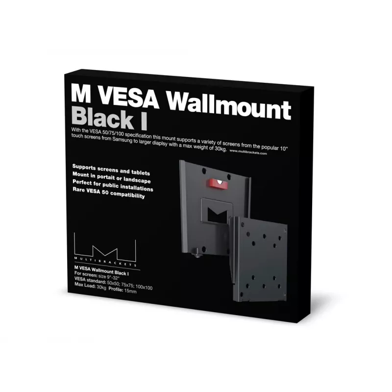 Suporte de parede Multibrackets M VESA I preto 50x50 75x75 100x100