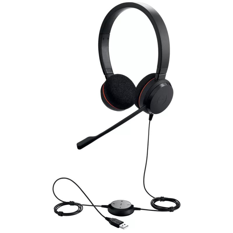 Headset Jabra Evolve 20 UC estéreo