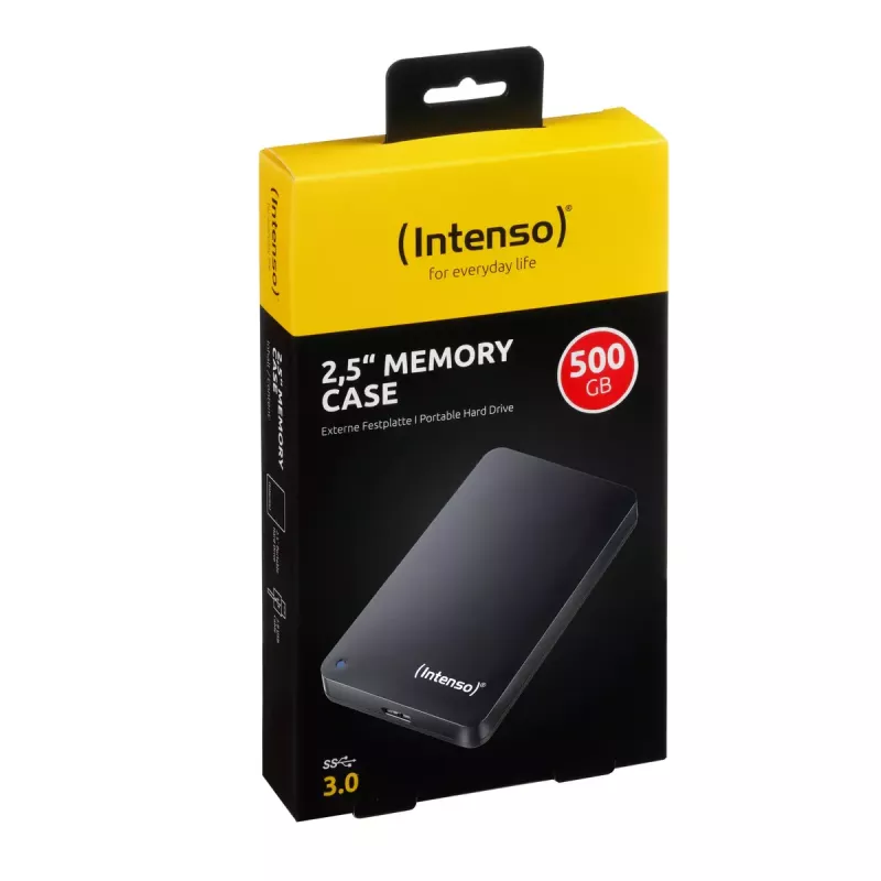 Disco rígido Intenso 500GB USB 3.0 2,5 polegadas Memory Case