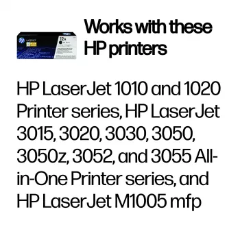 HP 12A preto toner original LaserJet
