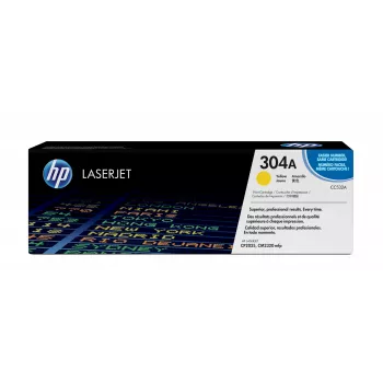 HP 304A amarelo toner original LaserJet, 2800 páginas, amarelo, 1 unid.