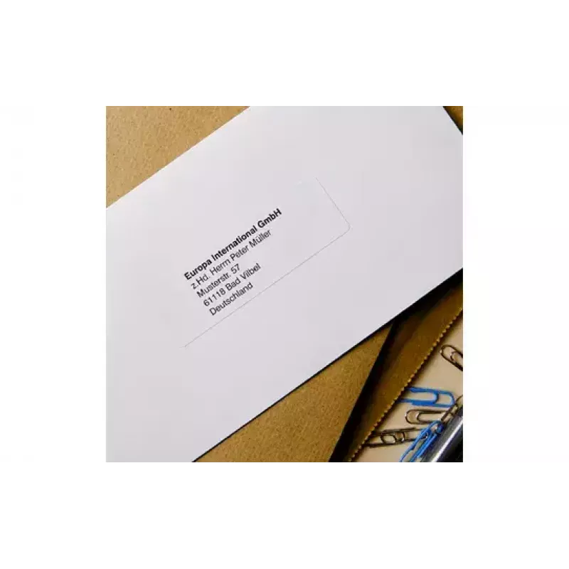 Etiquetas de endereço Brother DK11201 preto sobre branco