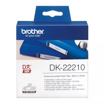 Fita de papel contínuo Brother DK22210