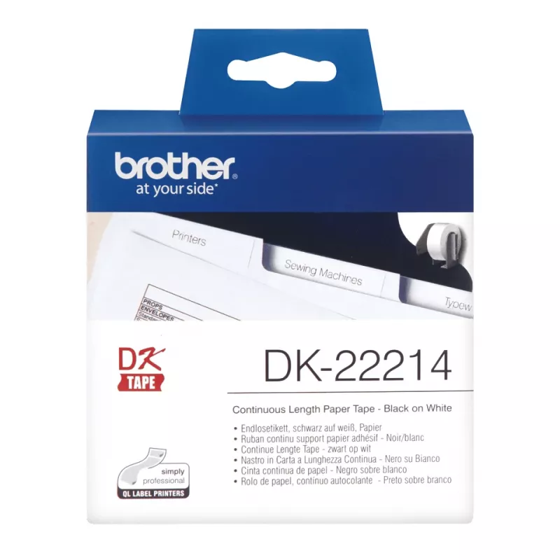 Fita de papel contínuo Brother DK22214