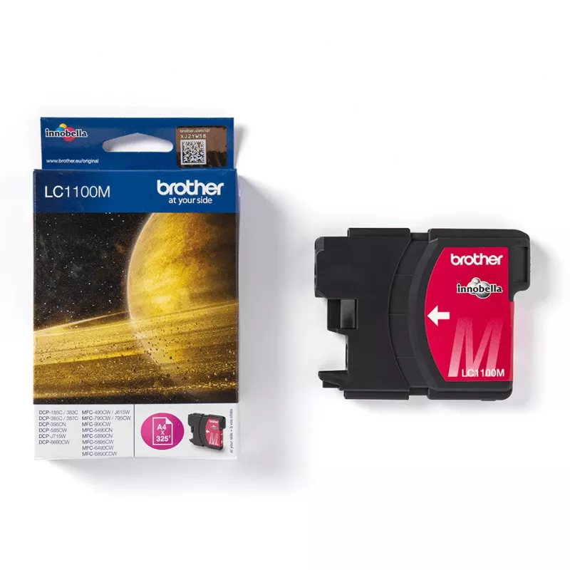 Brother LC-1100M cartucho de tinta, 325 páginas, magenta, para DCP-385C/585CW/J715W, MFC-490CW/J615W/6490CW